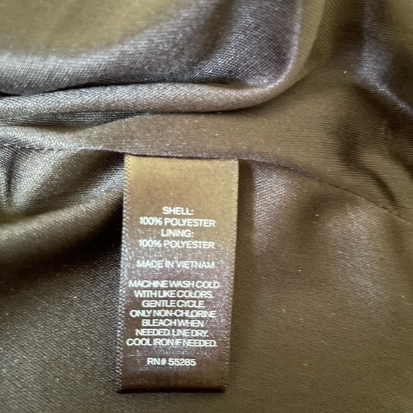 EXPRESS - Black sundress with flower pattern, Size 8 - Picture 3 of 4